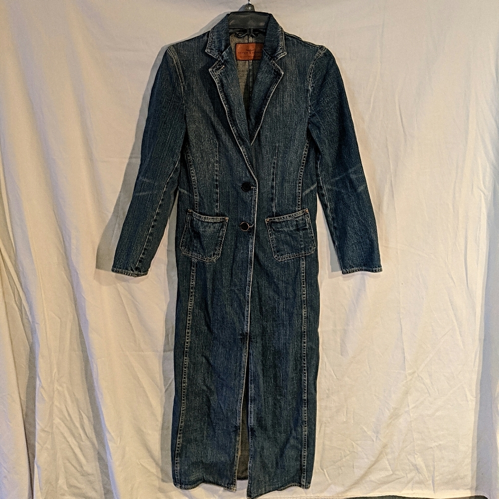 Vintage Sergio Valente denim duster, size M